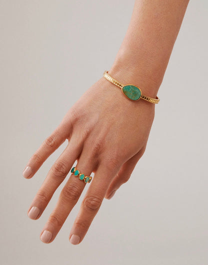 TURQUOISE ASYMMETRICAL MULTI-STONE RING