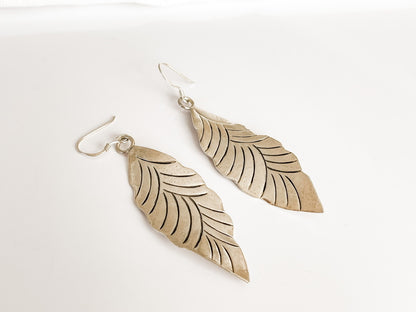 HILL TRIBE • SAVAN LEAF EARRINGS