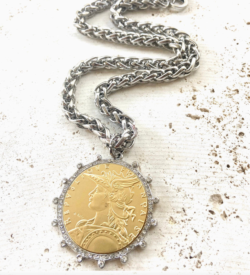 FRENCH COIN NECKLACE