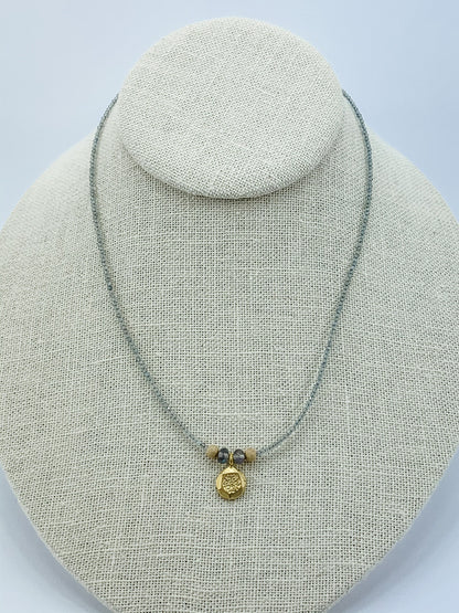 Labradorite with Turkish Coin Necklace