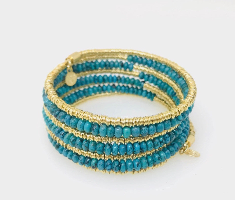 ITAPARICA COIL BRACELET 6 LOOP