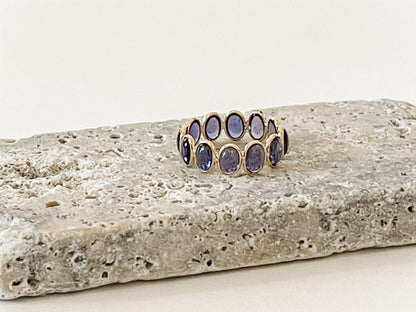 14K GOLD IOLITE RING