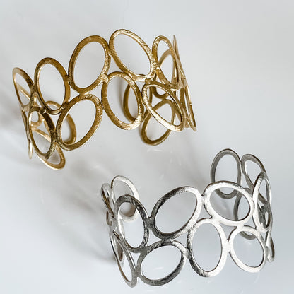 IBURA CUFF - RHODIUM