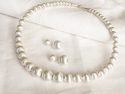 HILL TRIBE • MEKONG FINE SILVER BEAD NECKLACE