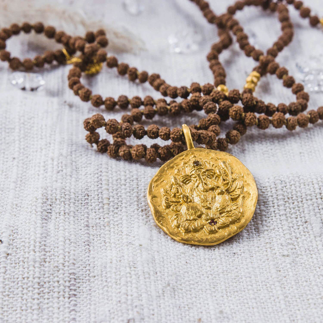 GANAPATI NECKLACE WITH RUDRAKSHA