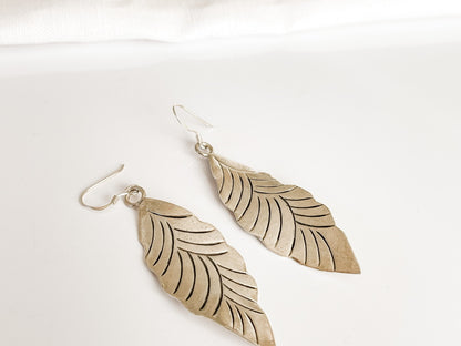 HILL TRIBE • SAVAN LEAF EARRINGS