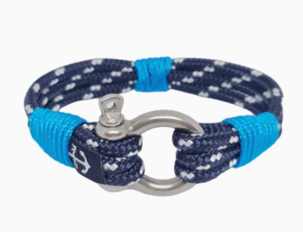 BLUE JAY SHACKLE NAUTICAL BRACELET