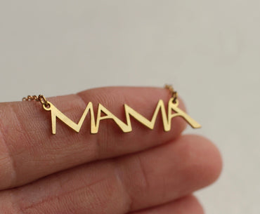 GOLD  MAMA NECKLACE