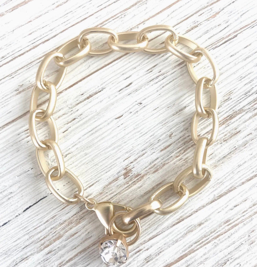 CHUNKY ANKLET MATTE GOLD