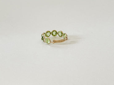 14K GOLD PERIDOT RING