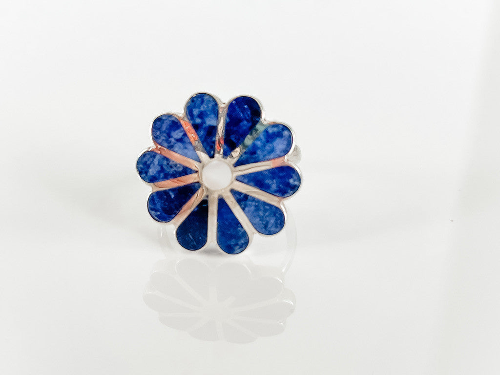 LAPIS FLOWER RING