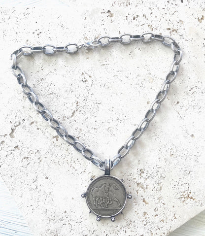 BELGIUM COIN DERBY NECKLACE