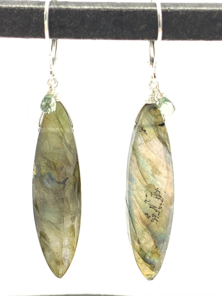 Labradorite Marquis Drop Earrings