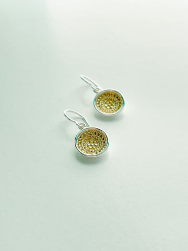 CLASSIC DISH DROP EARRINGS