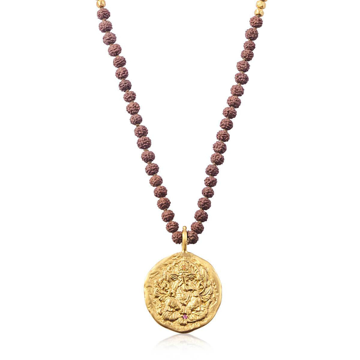 GANAPATI NECKLACE WITH RUDRAKSHA