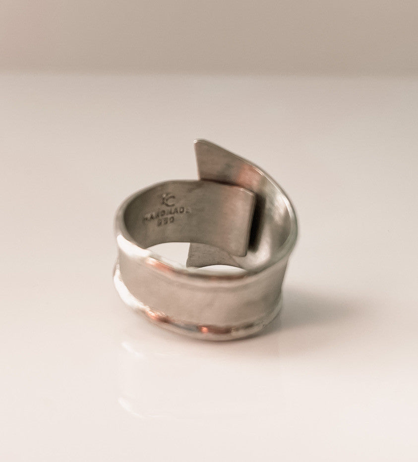 STERLING SILVER WRAP RING- SMALL