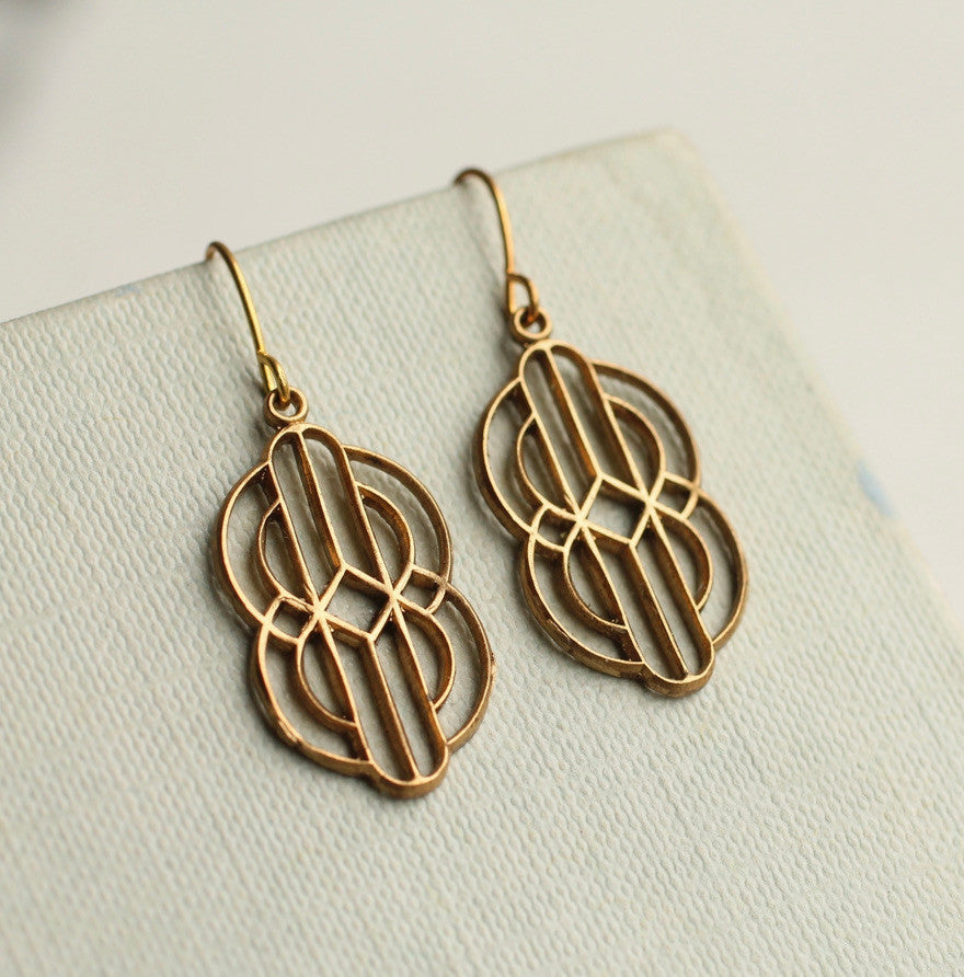 ART DECO DOOR EARRING