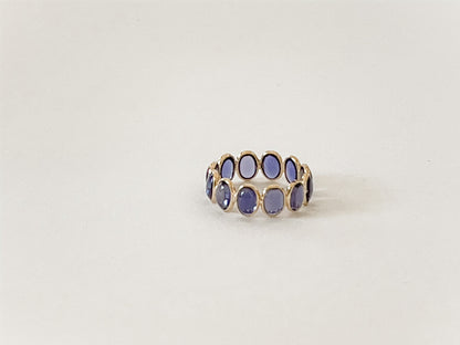 14K GOLD IOLITE RING