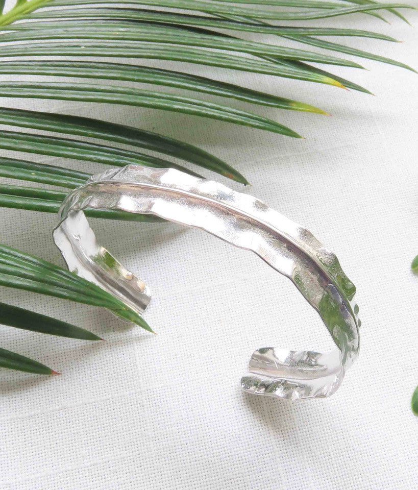 SILVER RIDGE CUFF BRACELET