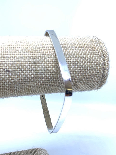 Sterling Silver Square Bangle