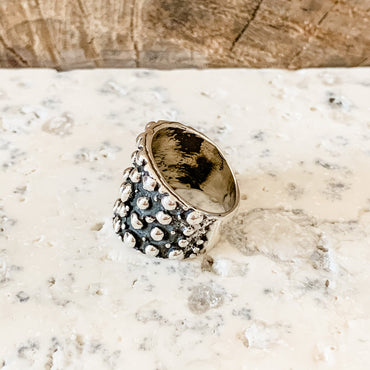 Sterling Silver Textured Ring